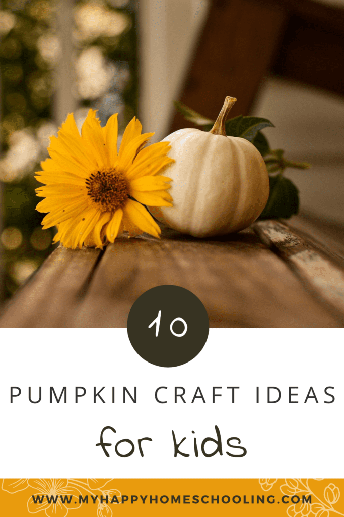 Pumpkin Craft Ideas for Kids Pinterest pin