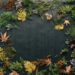 chalkboard with leaves for a post called chalkboard art inspiration for fall