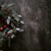 Christmas chalkboard and wreath