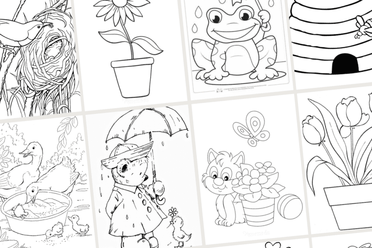 20+ Free Spring Coloring Pages