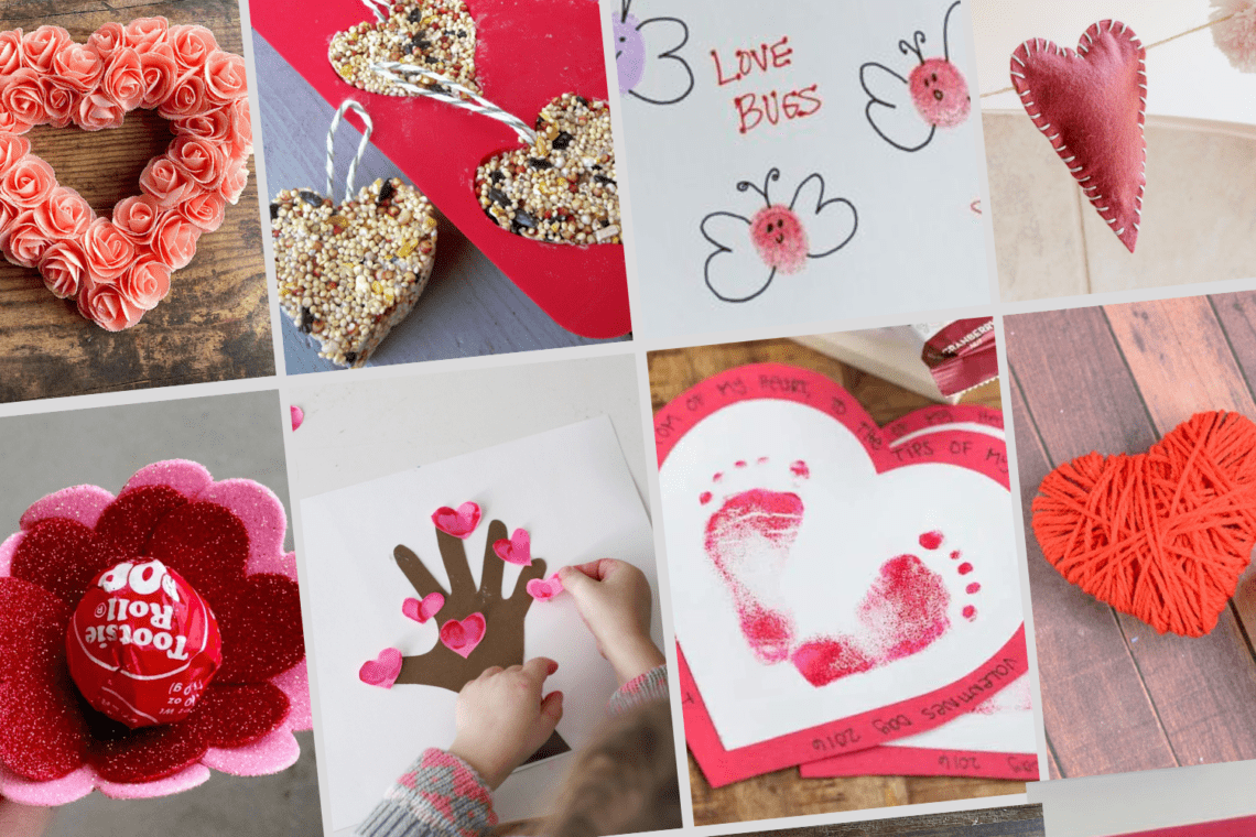 3 Easy Valentine's Crafts, Valentine's Crafts for Kids, Easy Paper Crafts