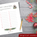 how many words can you make from merry christmas printable game